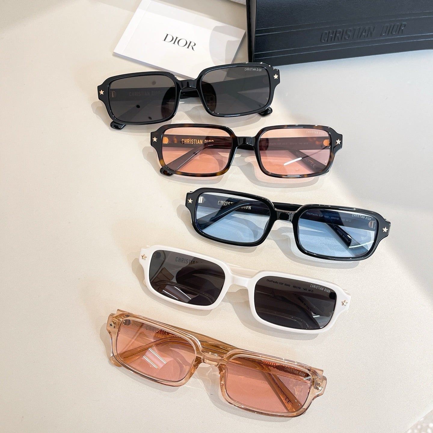 MONTAIGNE SUNGLASS ¥ACIFIC S3F IN ACETATE - Black