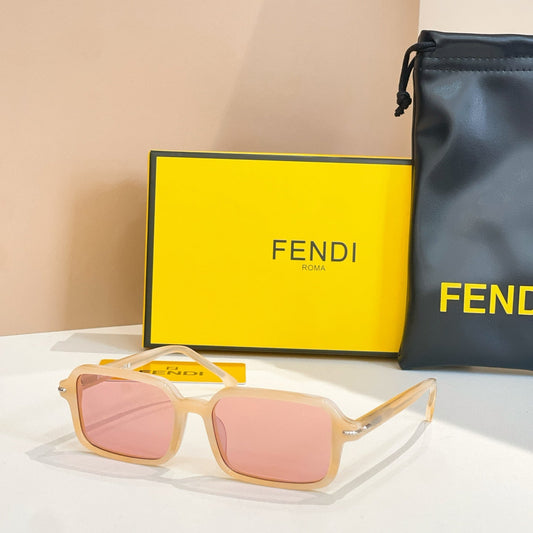 SELLERIA RECTANGULAR FRAME SUNGLASSES FE40174 IN ACETATE - Pink