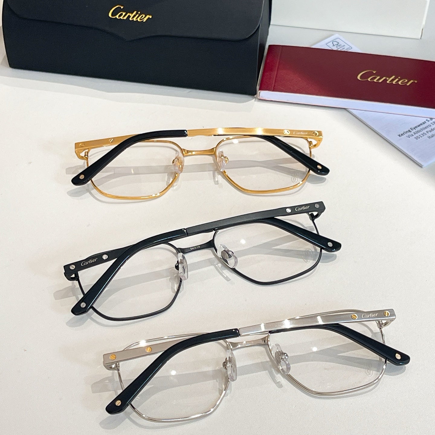SANTOS SQUARE FRAME SUNGLASSES CT0553O IN METAL - Black