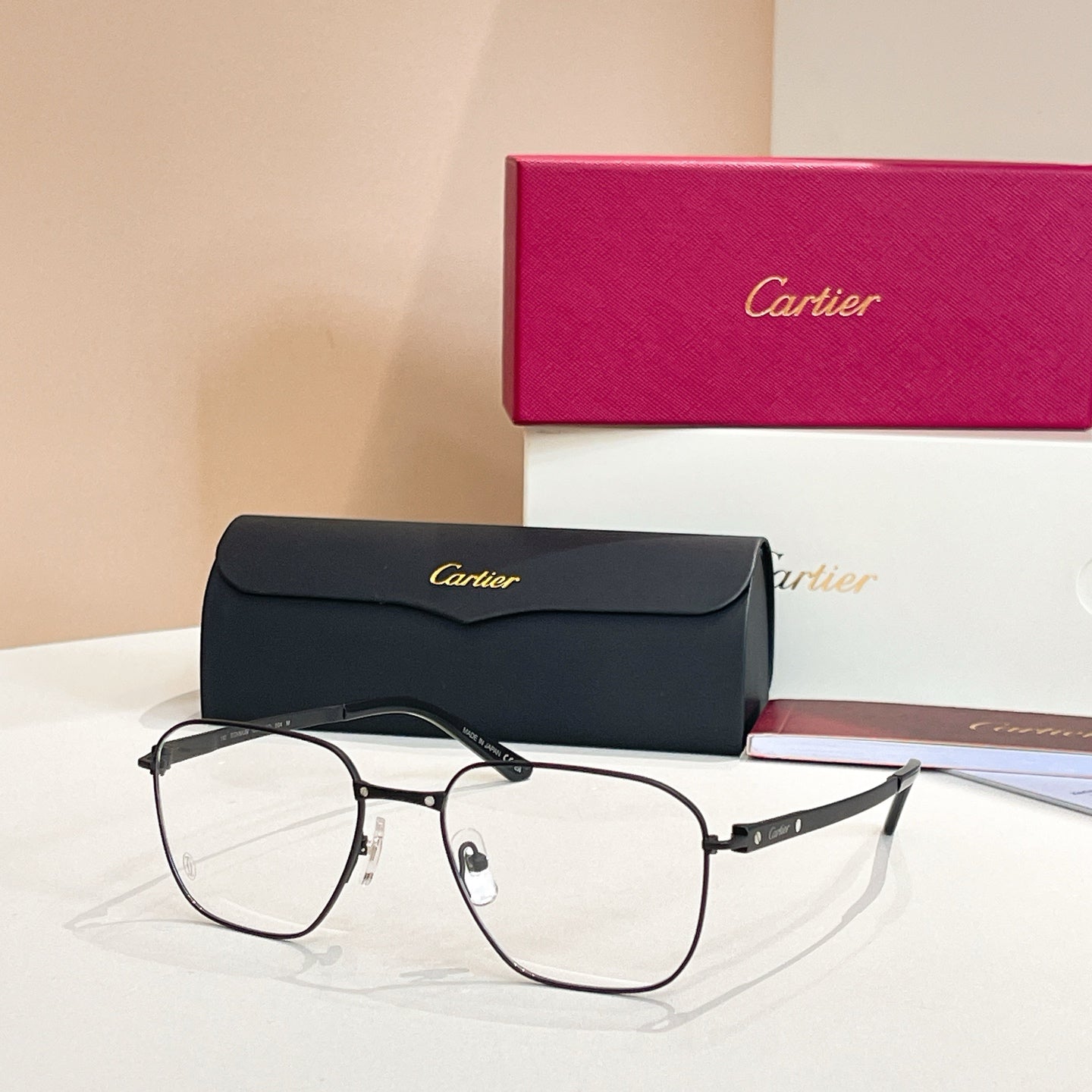 SANTOS SQUARE FRAME SUNGLASSES CT0553O IN METAL - Black