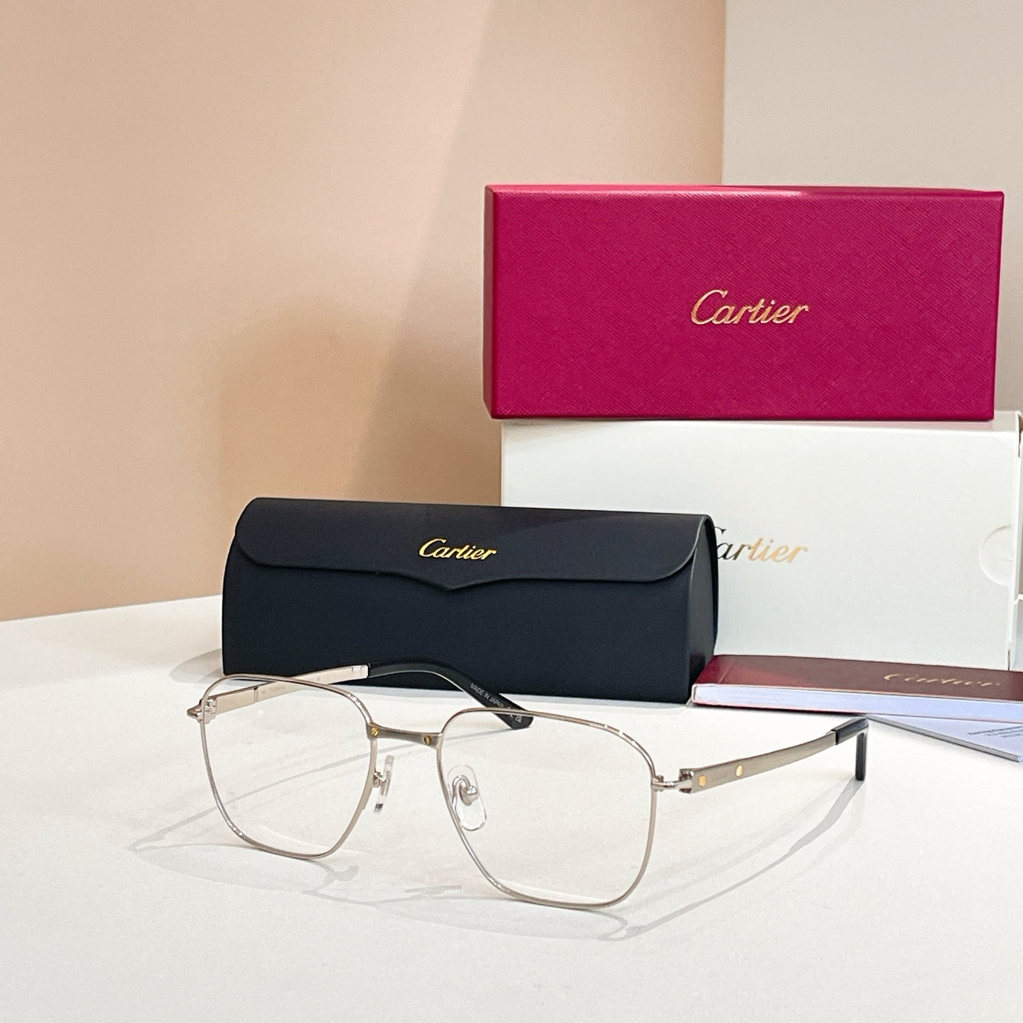 SANTOS SQUARE FRAME SUNGLASSES CT0553O IN METAL - Black