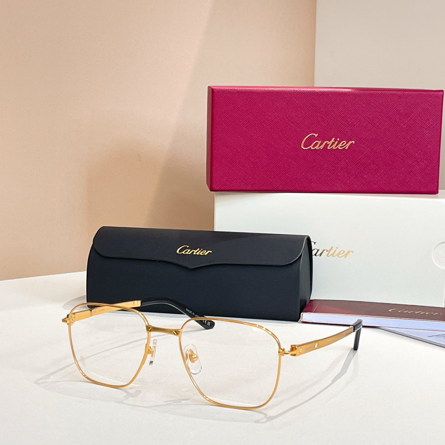 SANTOS SQUARE FRAME SUNGLASSES CT0553O IN METAL - Black