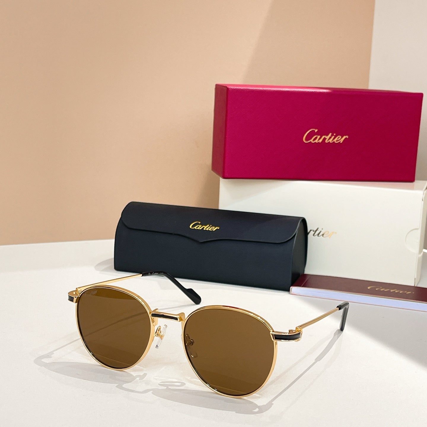 PREMIÈRE ROUND FRAME SUNGLASSES CT0335S IN METAL - Silver/ purple