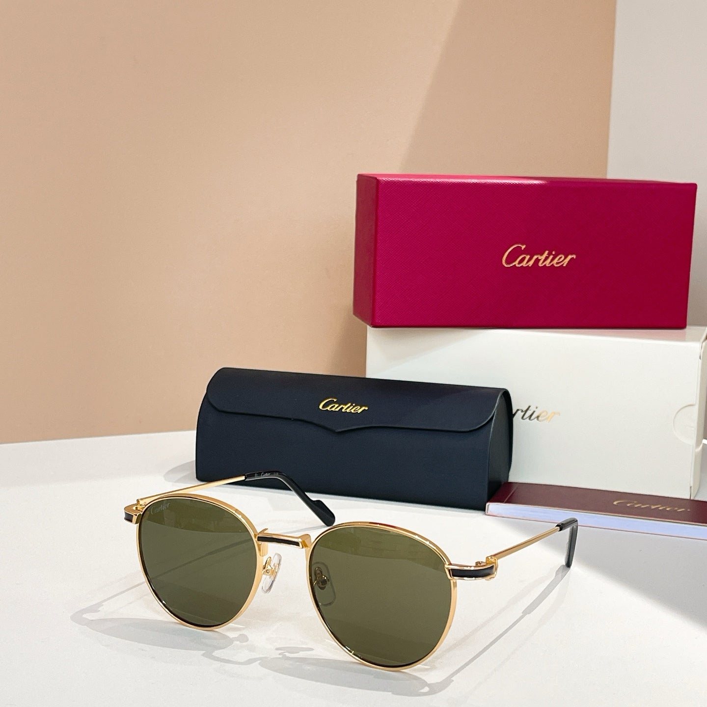 PREMIÈRE ROUND FRAME SUNGLASSES CT0335S IN METAL - Silver/ purple