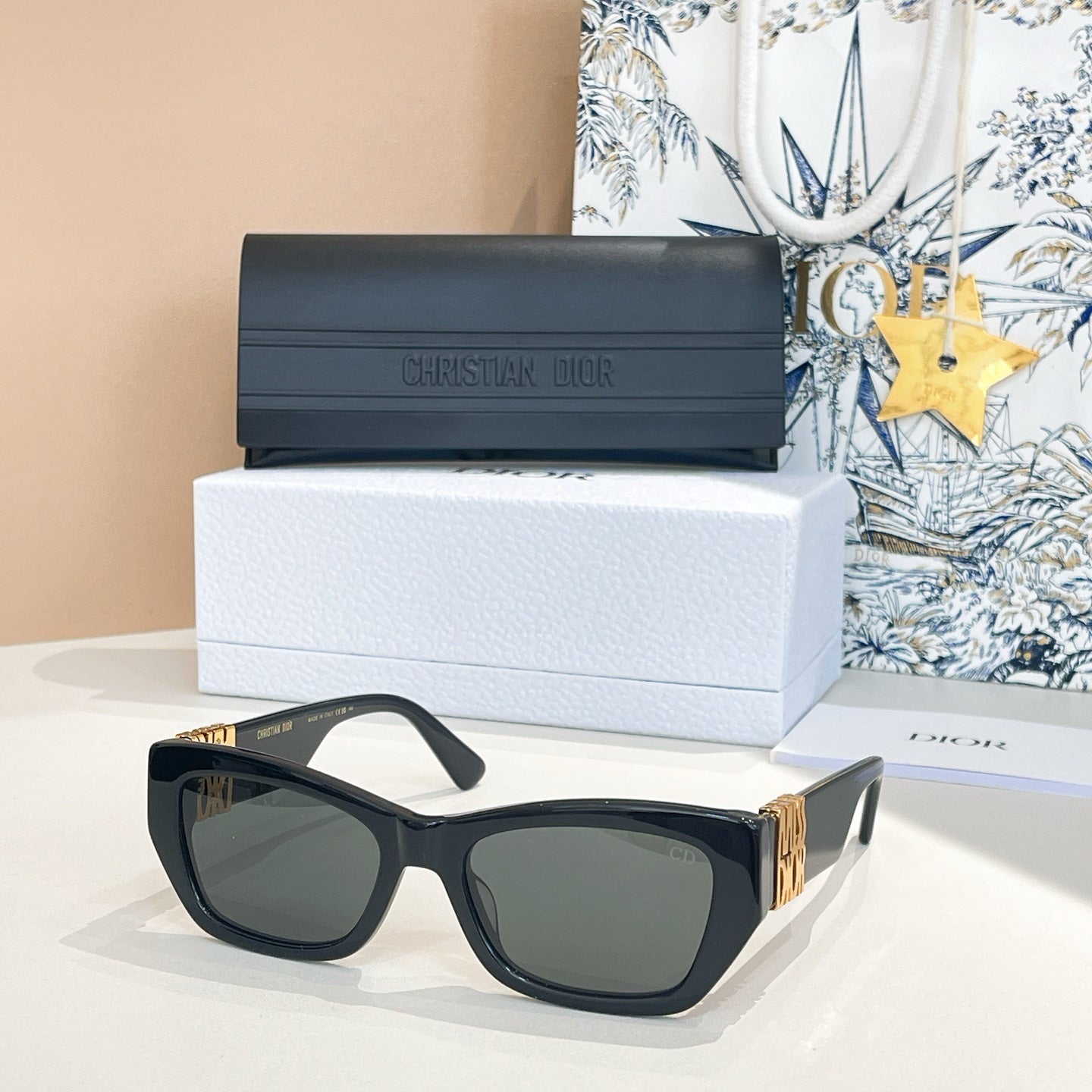 MONTAIGNE SUNGLASS MISSDIORS1F 581621 IN ACETATE - Red