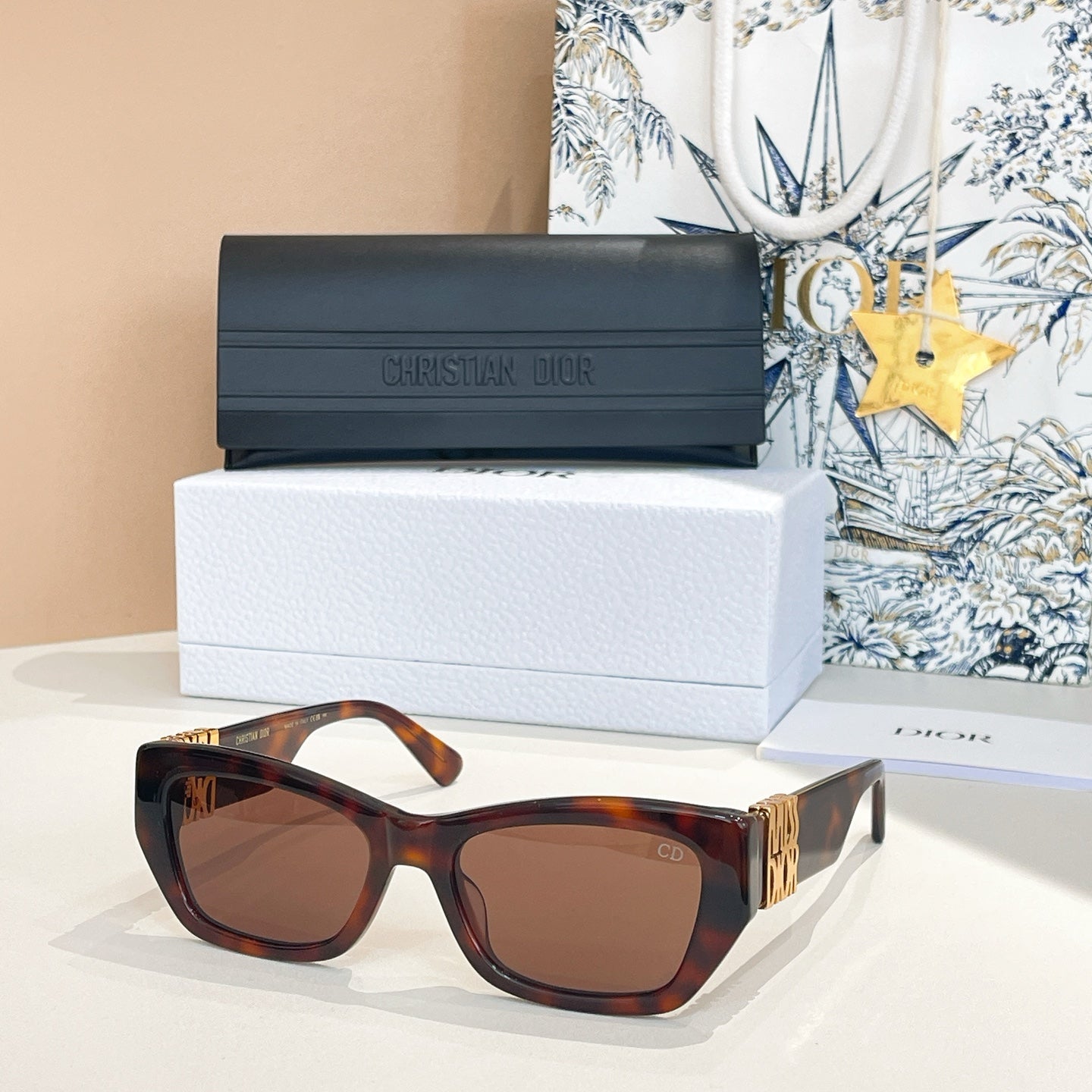 MONTAIGNE SUNGLASS MISSDIORS1F 581621 IN ACETATE - Red