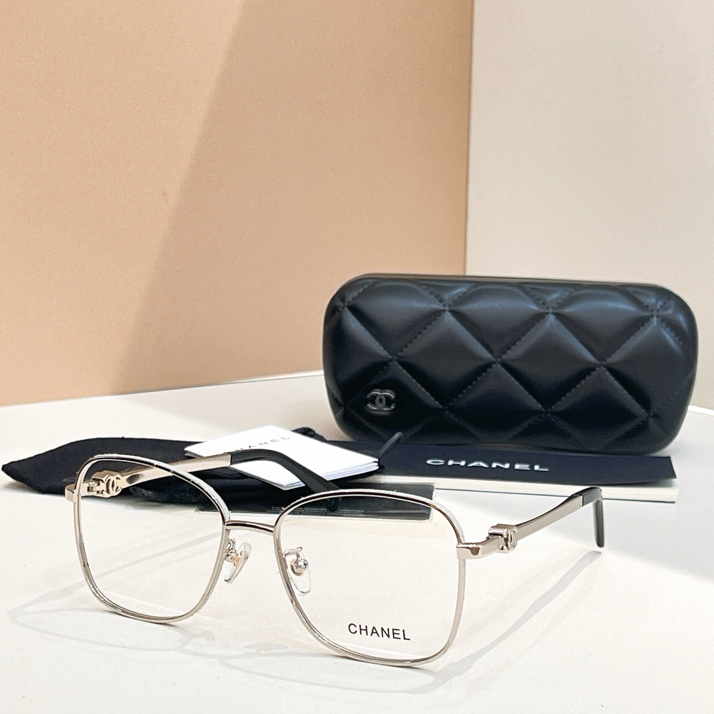 SQUARE SUNGLASSES CH4289Q IN METAL - Gold/Orange
