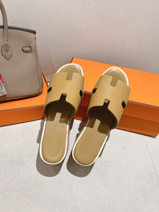 HM 25S HIGH WEDGE SANDALS IN LIGHT BROWN LAMBSKIN STYLE 2 - 35
