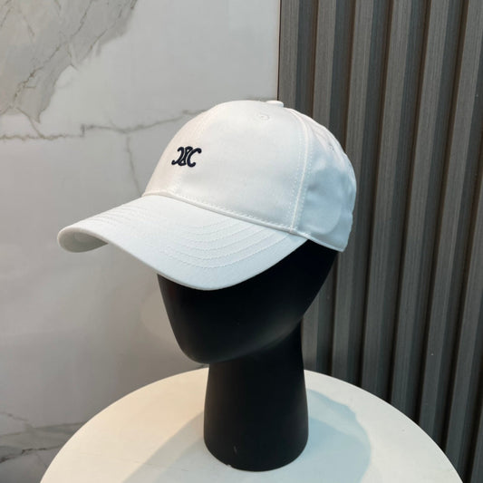 КЕПКА CELINE БЕЙСБОЛКА 910977 З БІЛОГО ПОЛОТНА