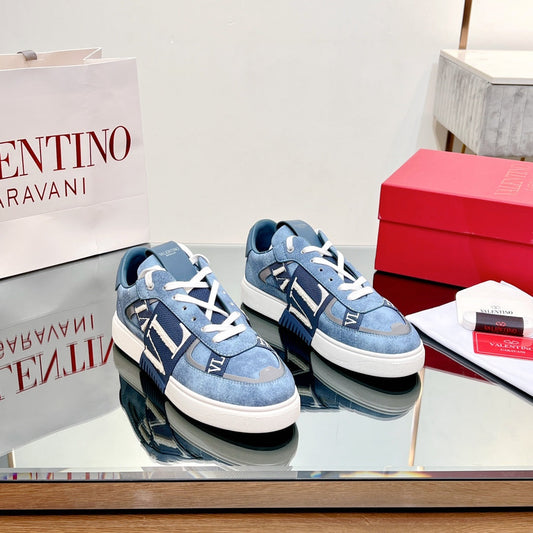 VALENTINO 25S GARAVANI VL7N SNEAKERS IN BLUE DENIM - 35