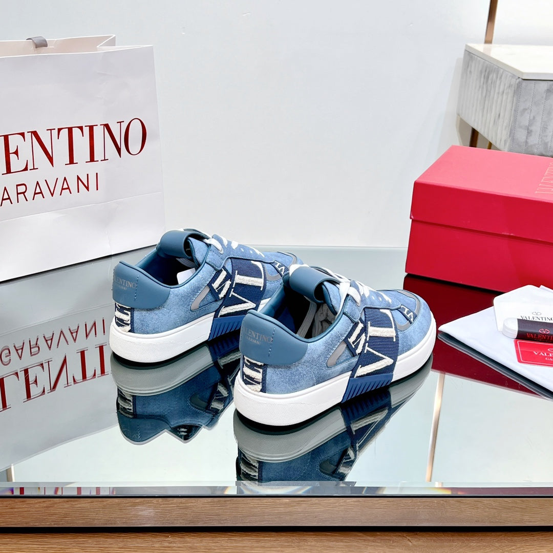 VALENTINO 25S GARAVANI VL7N SNEAKERS IN BLUE DENIM - 35