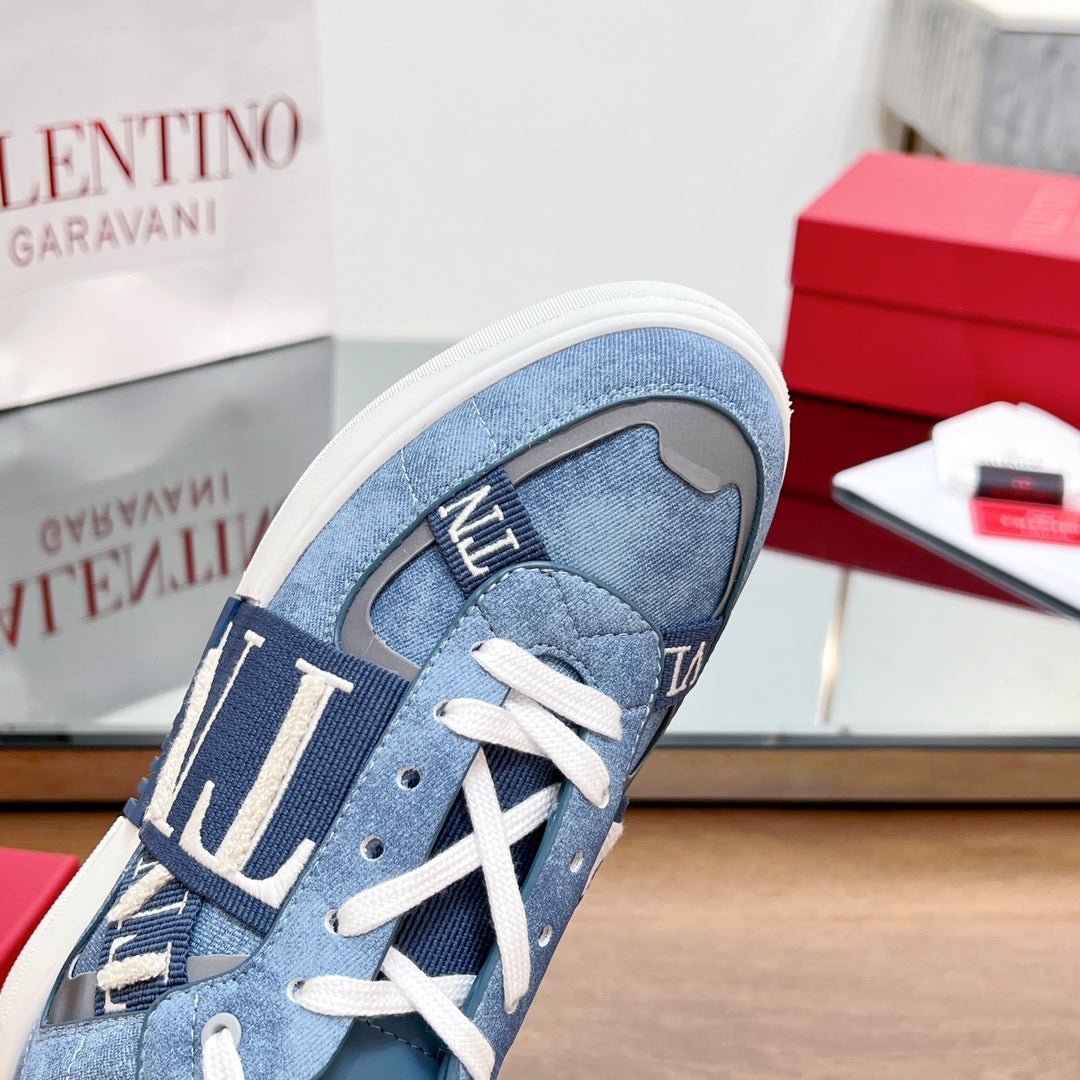 VALENTINO 25S GARAVANI VL7N SNEAKERS IN BLUE DENIM - 35