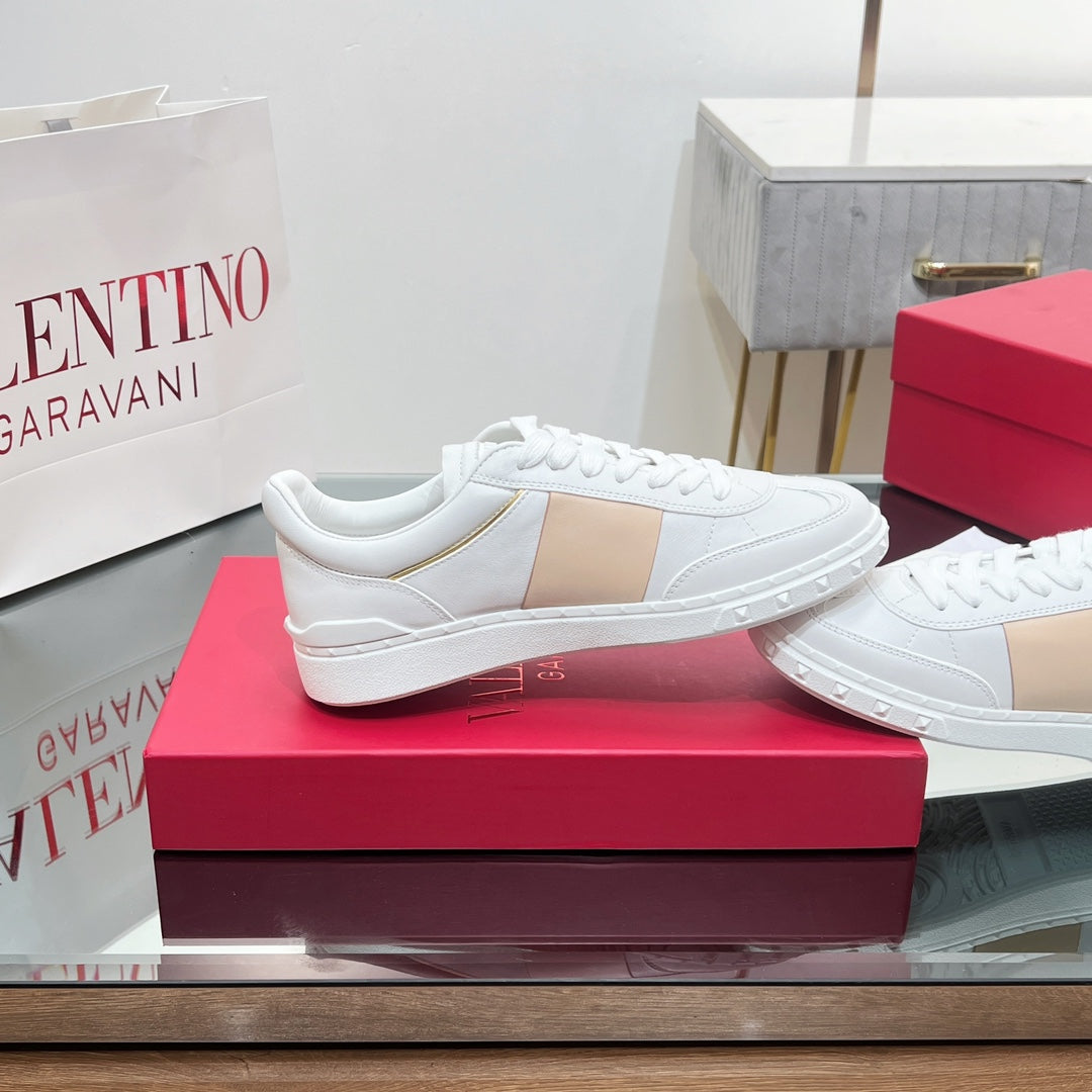 VALENTINO 25S UPVILLAGE SNEAKERS IN WHITE MIX BEIGE STYLE 2 - 35