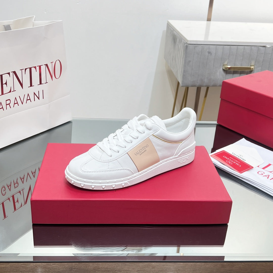 VALENTINO 25S UPVILLAGE SNEAKERS IN WHITE MIX BEIGE STYLE 2 - 35