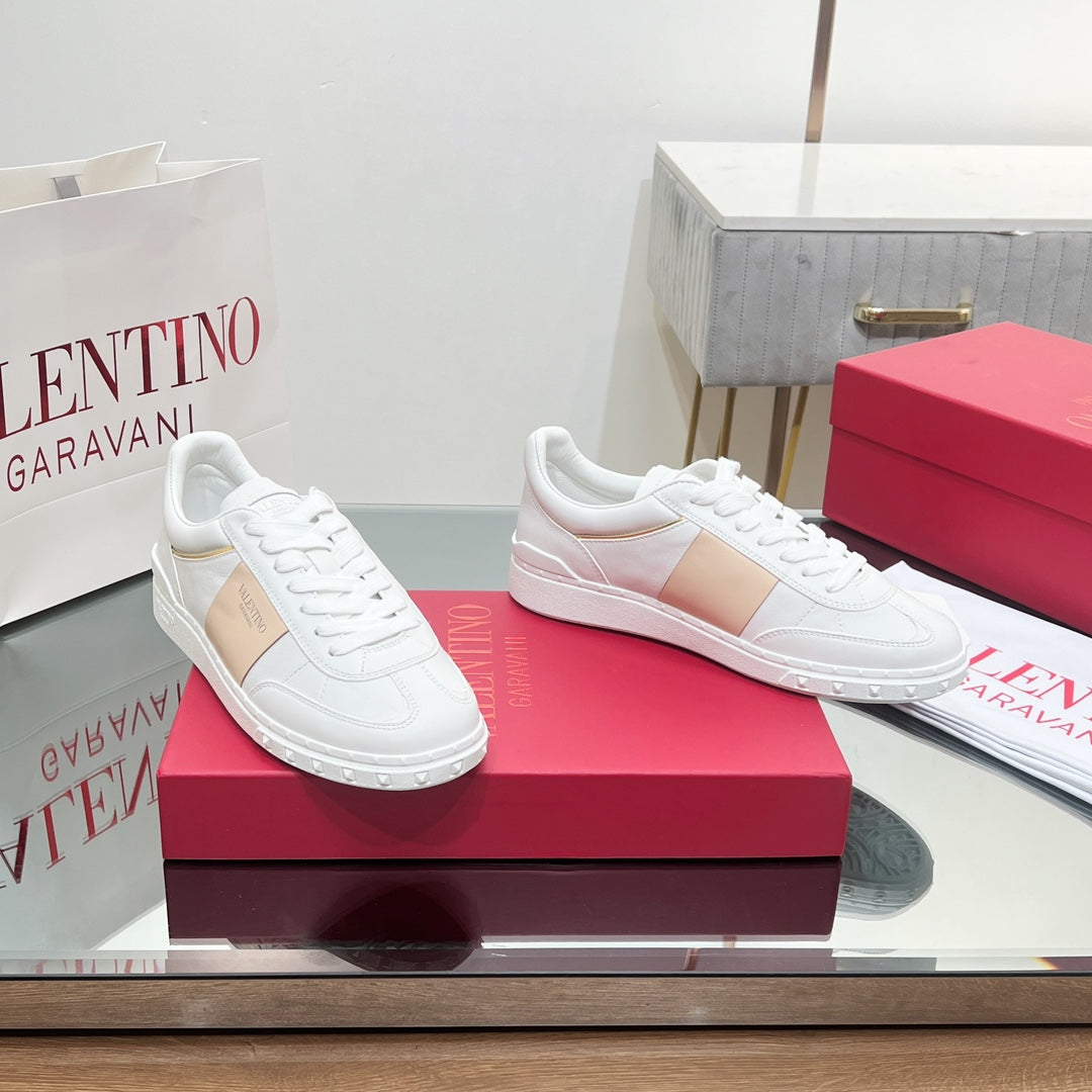 VALENTINO 25S UPVILLAGE SNEAKERS IN WHITE MIX BEIGE STYLE 2 - 35