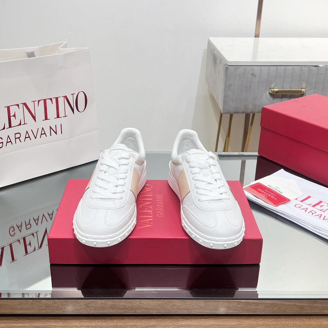 VALENTINO 25S UPVILLAGE SNEAKERS IN WHITE MIX BEIGE STYLE 2 - 35