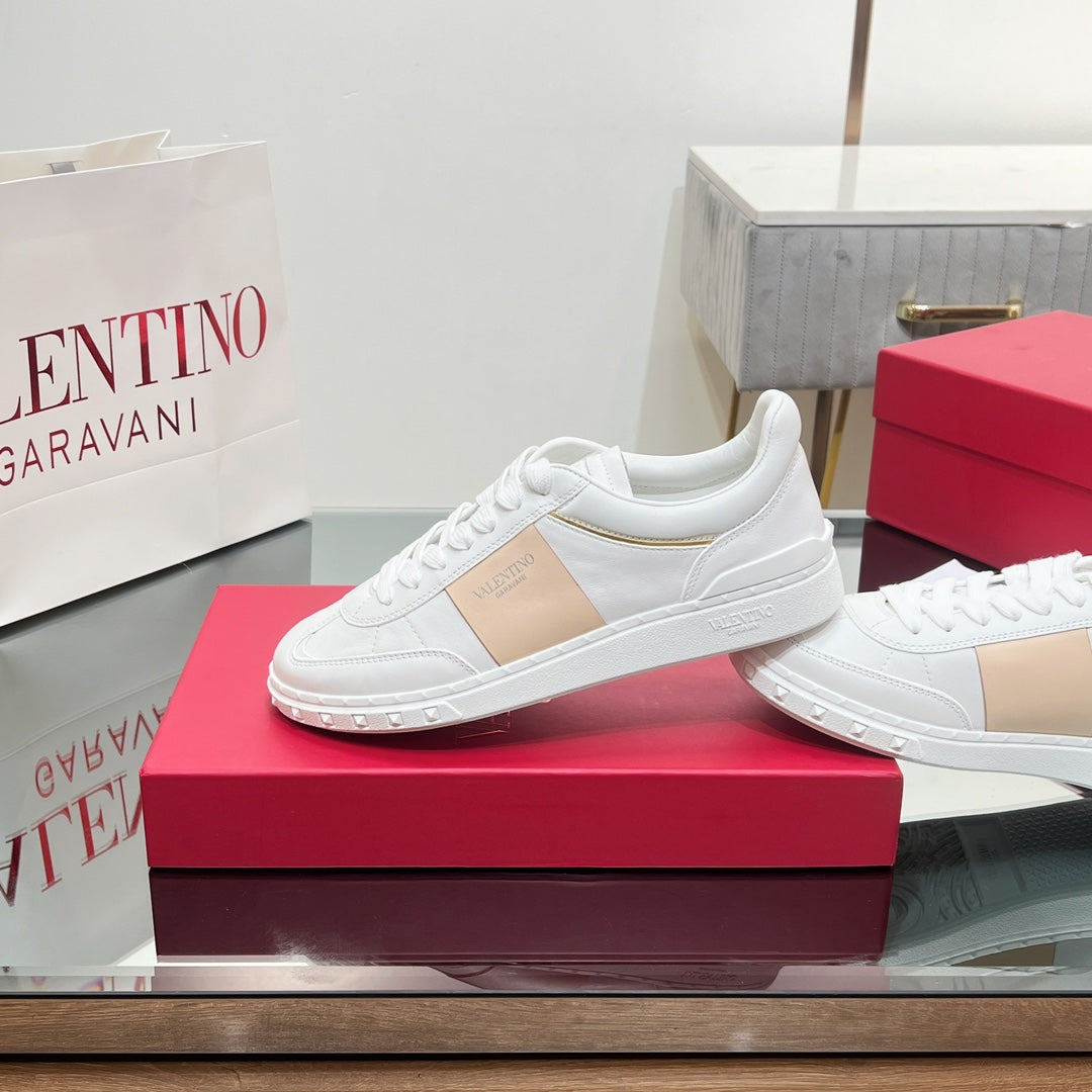 VALENTINO 25S UPVILLAGE SNEAKERS IN WHITE MIX BEIGE STYLE 2 - 35