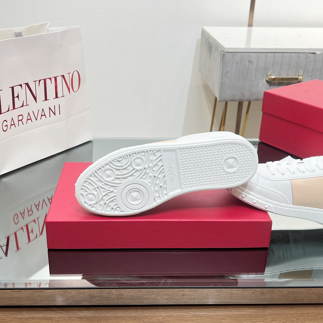 VALENTINO 25S UPVILLAGE SNEAKERS IN WHITE MIX BEIGE STYLE 2 - 35