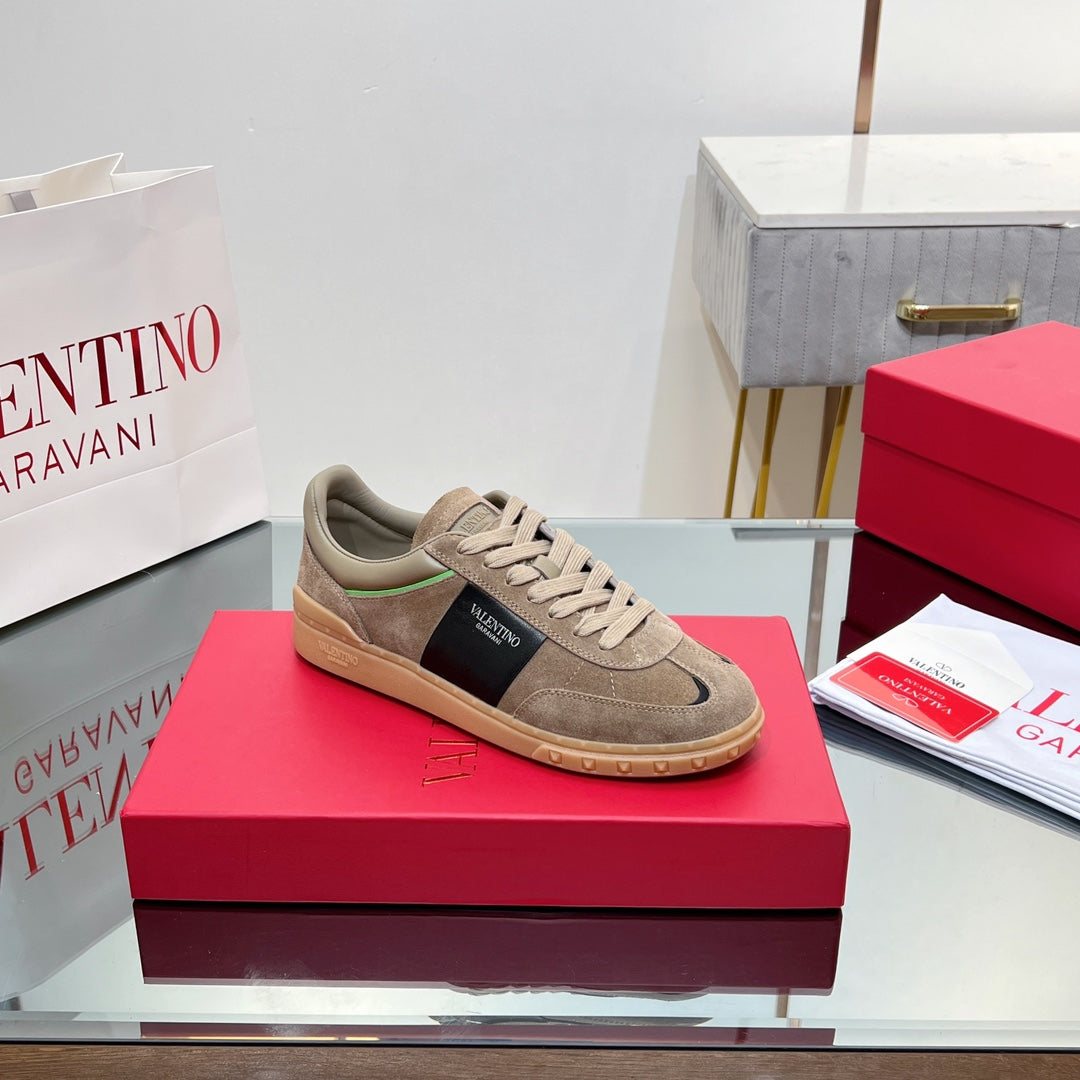 VALENTINO 25S UPVILLAGE SNEAKERS IN BROWN SUEDE - 35