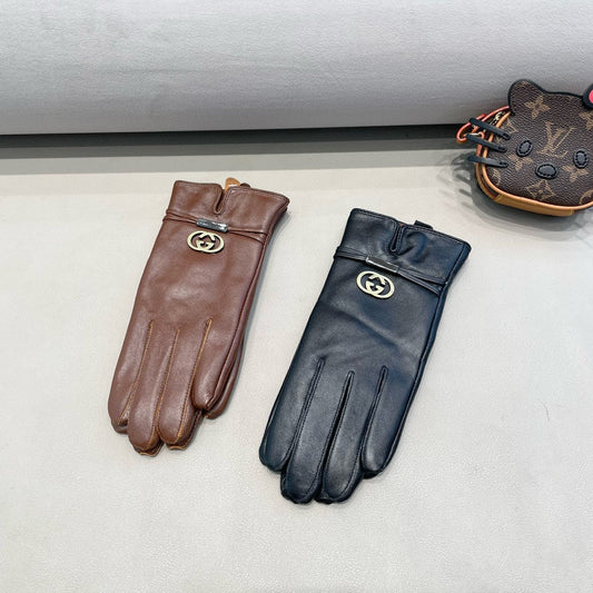 TOUCHSCREEN GLOVES IN BLACK SHEEPSKIN 391498 - M