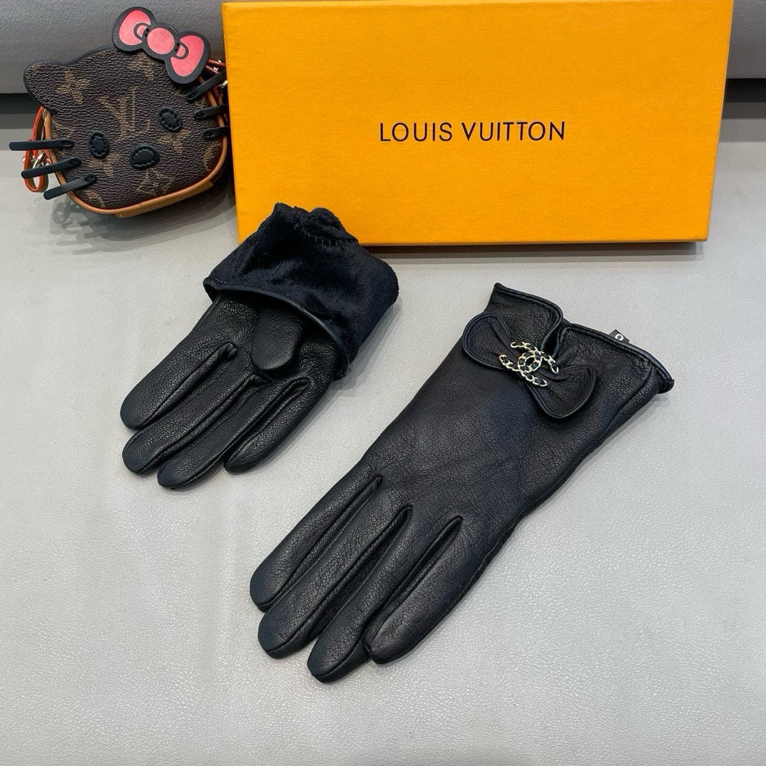 GLOVES IN BLACK LAMBSKIN 462395 - M