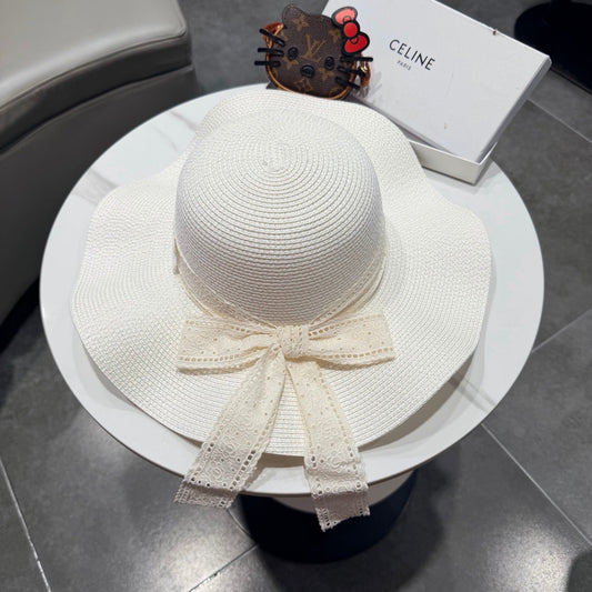 CELINE 26S СОЛОМ'ЯНИЙ КАПЕЛЮХ ІЗ ШИРОКИМИ ПОЛЯМИ СТИЛЬ 75