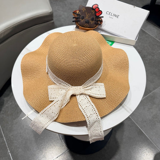CELINE 26S СОЛОМ'ЯНИЙ КАПЕЛЮХ З ШИРОКИМИ ПОЛЯМИ СТИЛЬ 74