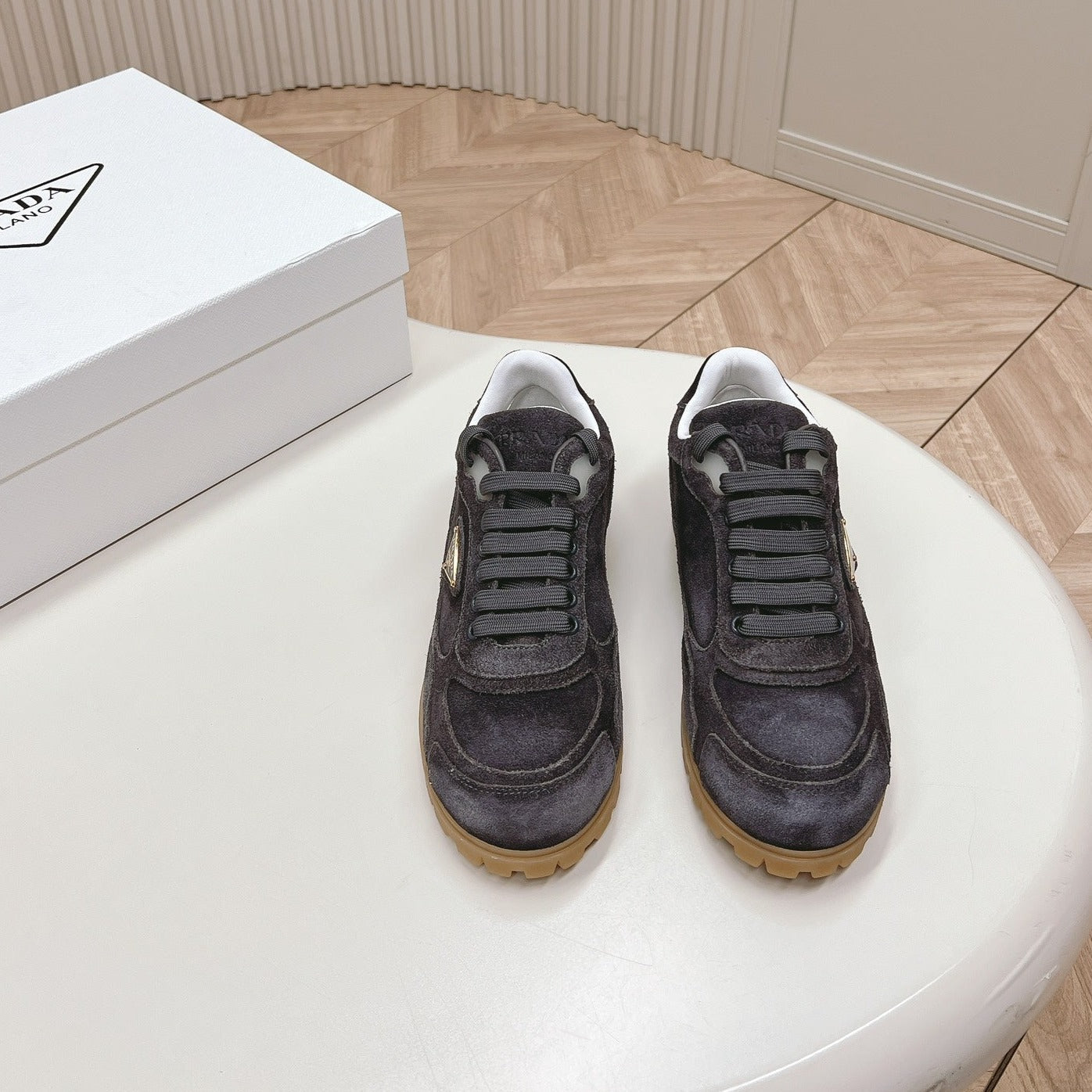PRA FADED SUEDE SNEAKERS CHARCOAL - 35
