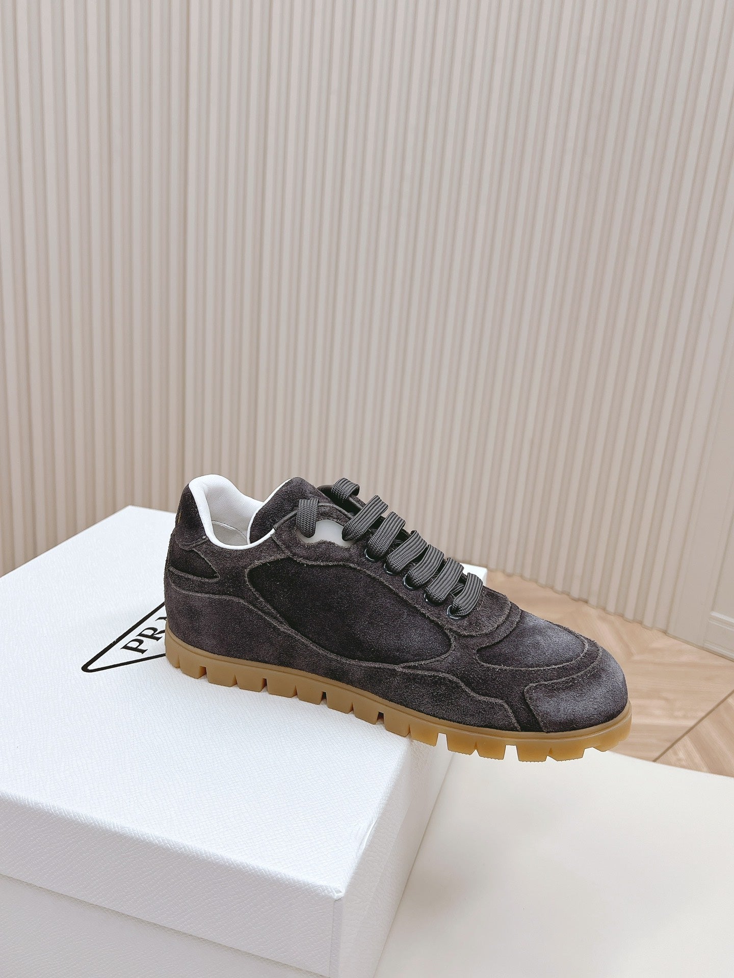 PRA FADED SUEDE SNEAKERS CHARCOAL - 35