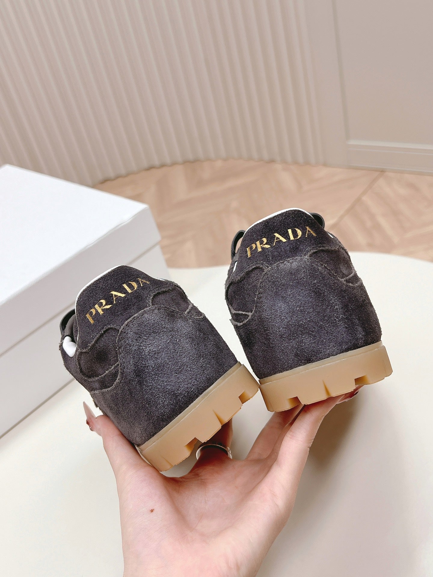 PRA FADED SUEDE SNEAKERS CHARCOAL - 35