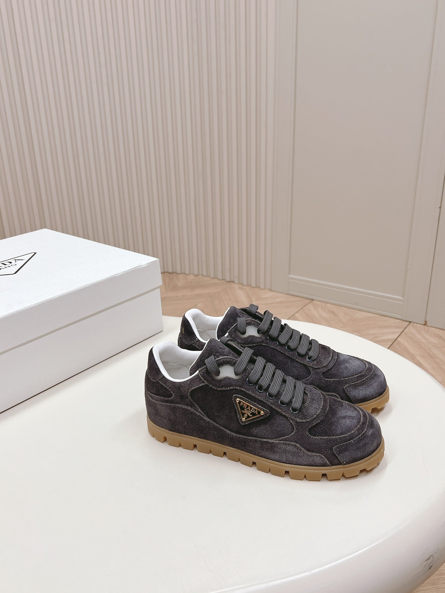 PRA FADED SUEDE SNEAKERS CHARCOAL - 35
