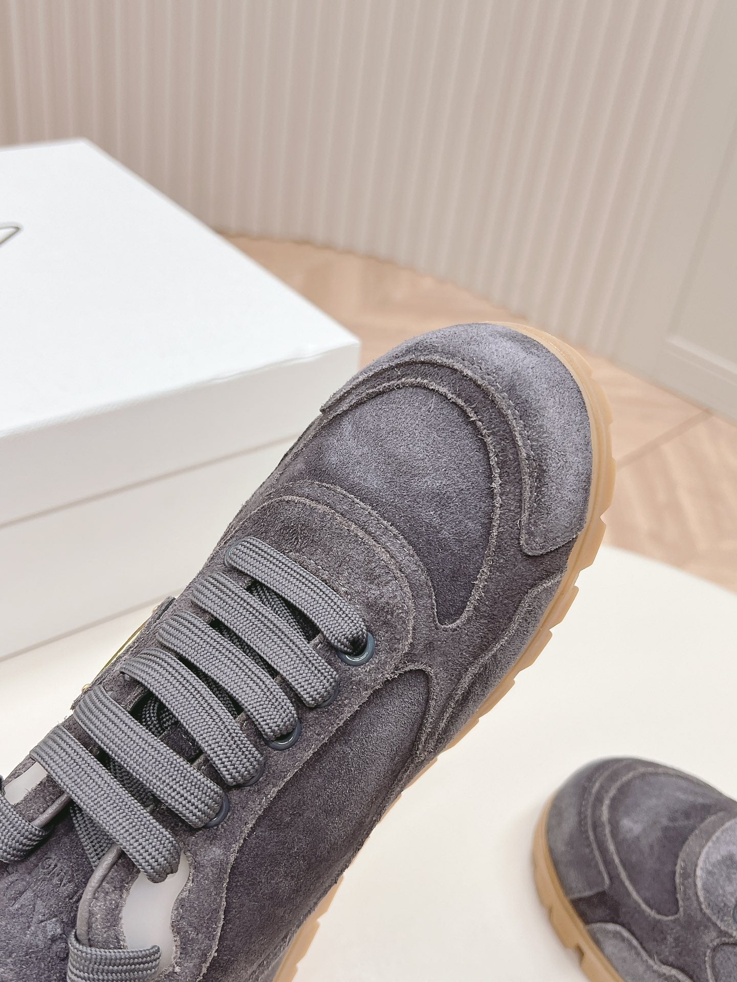 PRA FADED SUEDE SNEAKERS CHARCOAL - 35