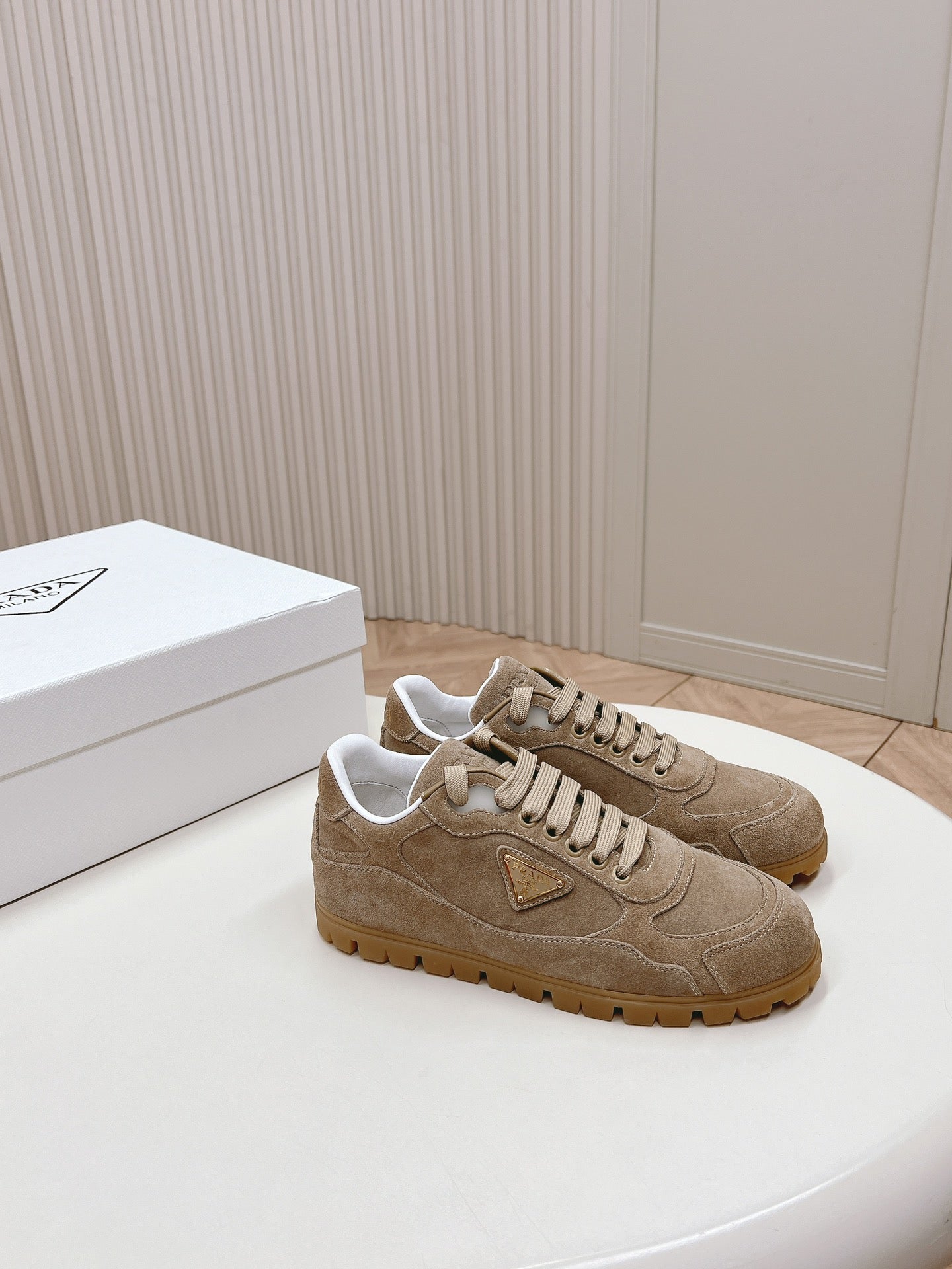 PRA FADED SUEDE SNEAKERS PEANUT - 35