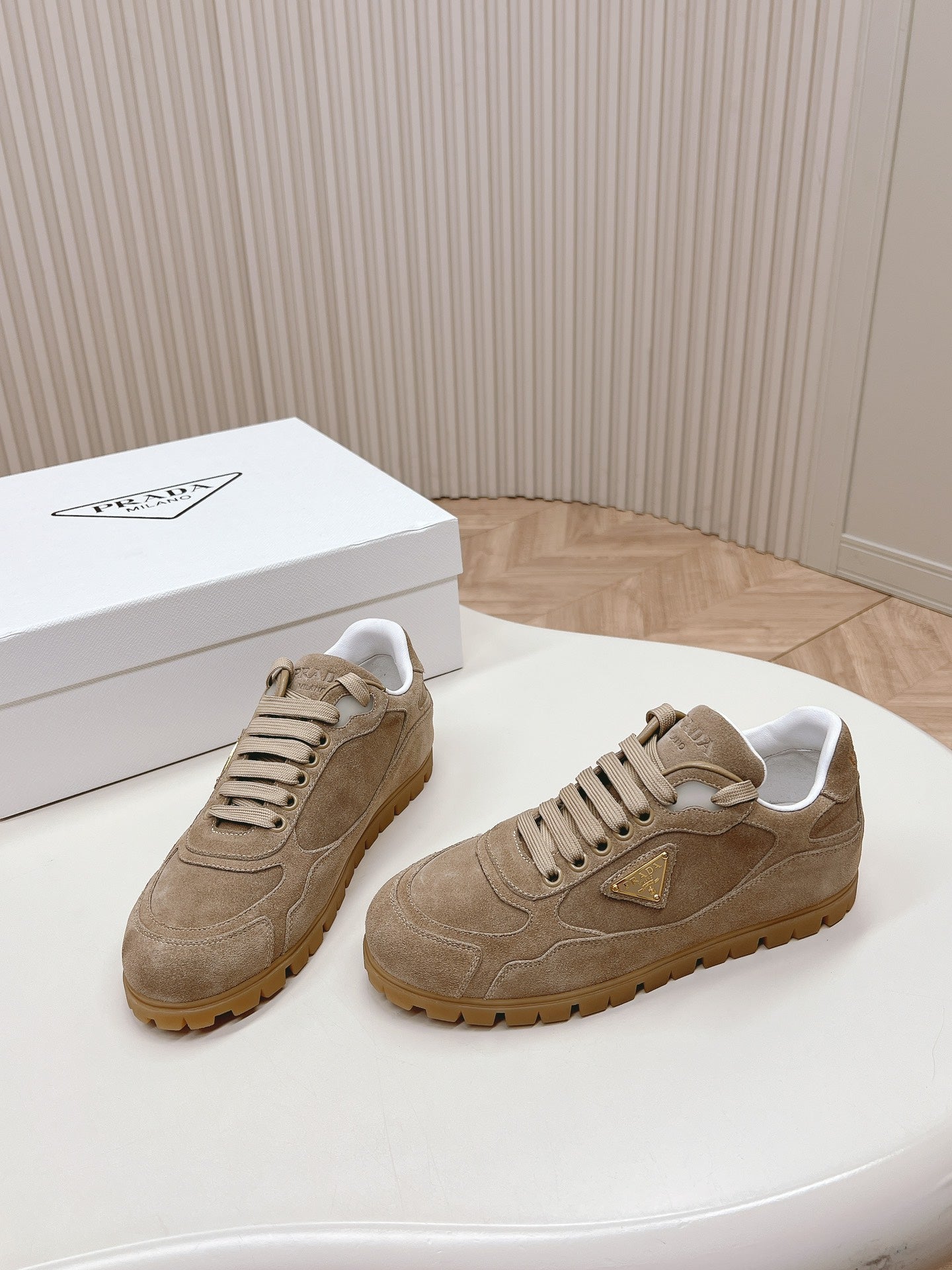 PRA FADED SUEDE SNEAKERS PEANUT - 35