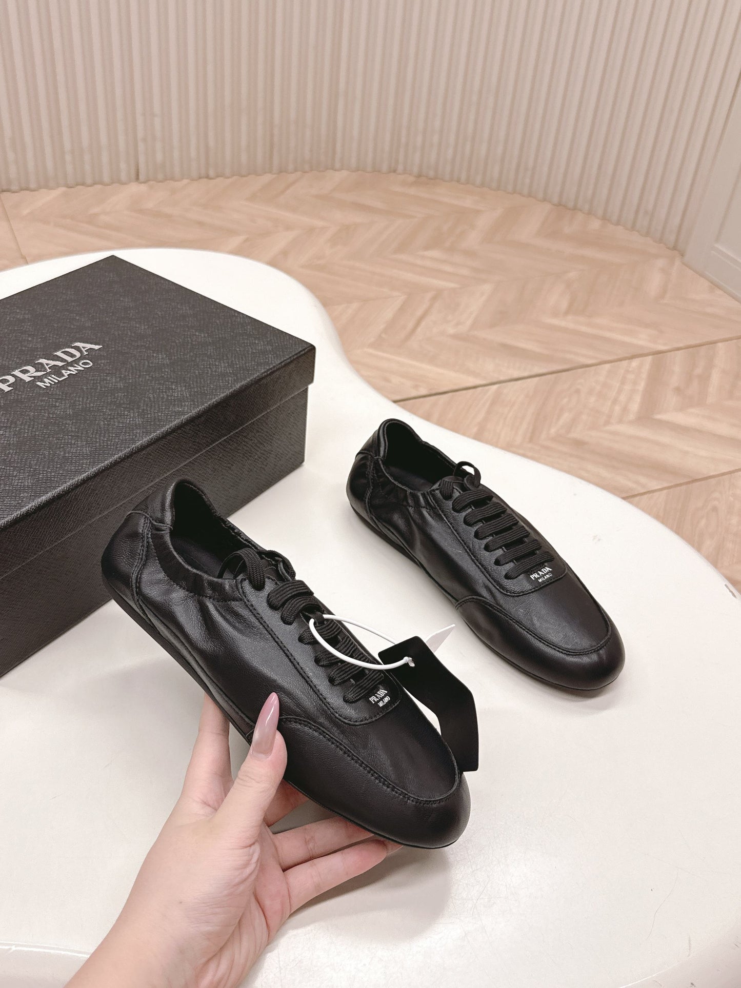 ЧЕРЕВИКИ PRADA 26S MARY JANE З ЧОРНОЇ ТЕЛЯЧОЇ ШКІРИ