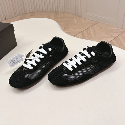 КРОСІВКИ PRADA 26S КЛАСИЧНІ, ЧОРНІ, ЗАМША ТА СІТКА