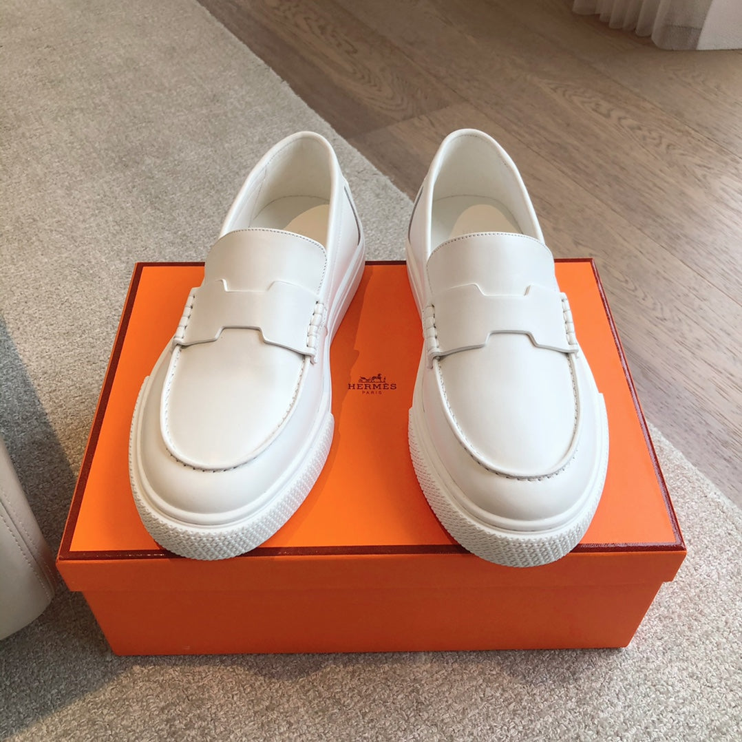 IKE SLIP-ON SNEAKER WHITE CALFSKIN - 35