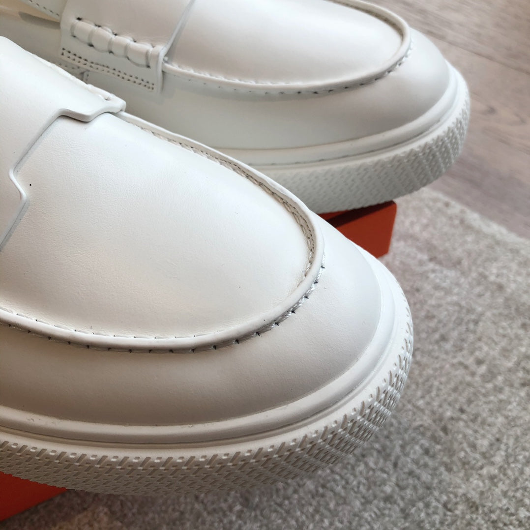 IKE SLIP-ON SNEAKER WHITE CALFSKIN - 35