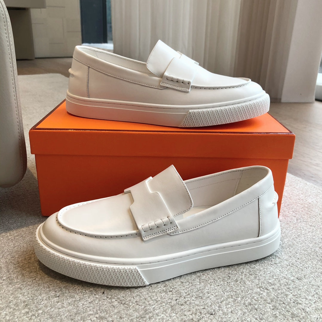 IKE SLIP-ON SNEAKER WHITE CALFSKIN - 35