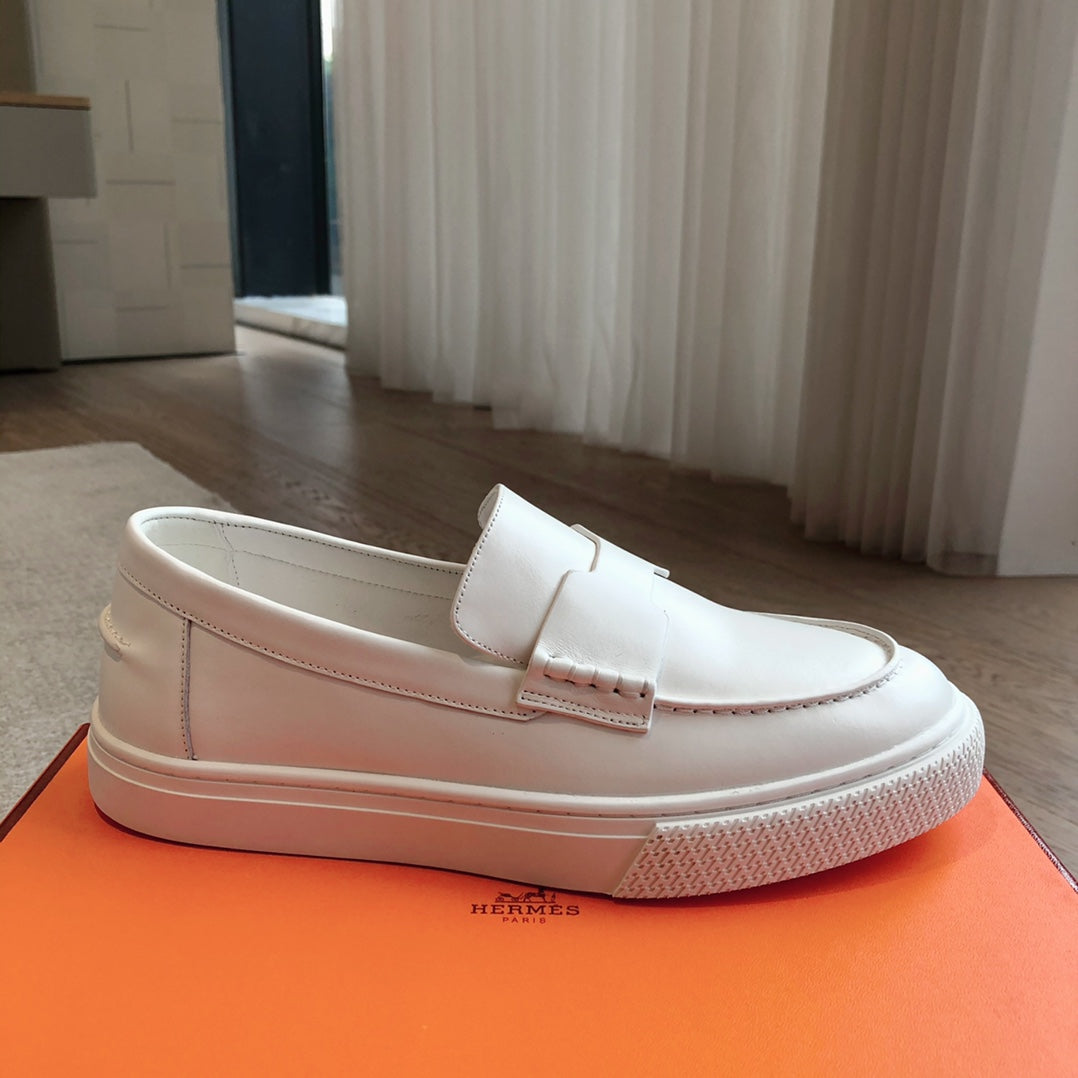 IKE SLIP-ON SNEAKER WHITE CALFSKIN - 35