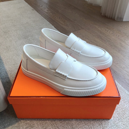 IKE SLIP-ON SNEAKER WHITE CALFSKIN - 35