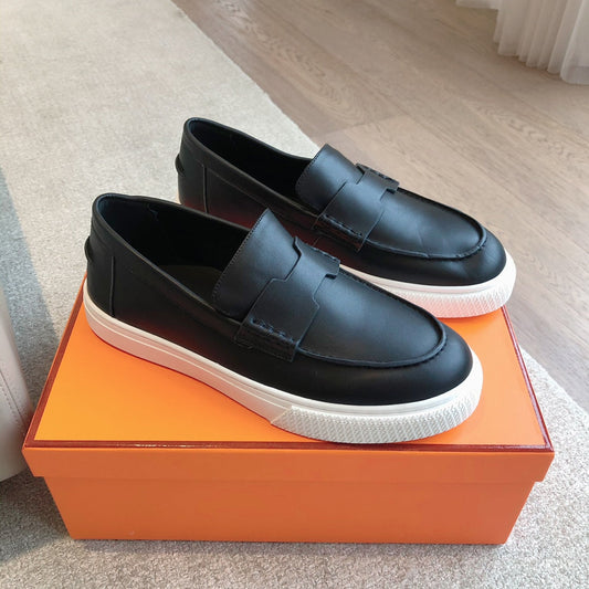 КРОСІВКИ IKE SLIP-ON ЧОРНА ТЕЛЯЧА ШКІРА - 35