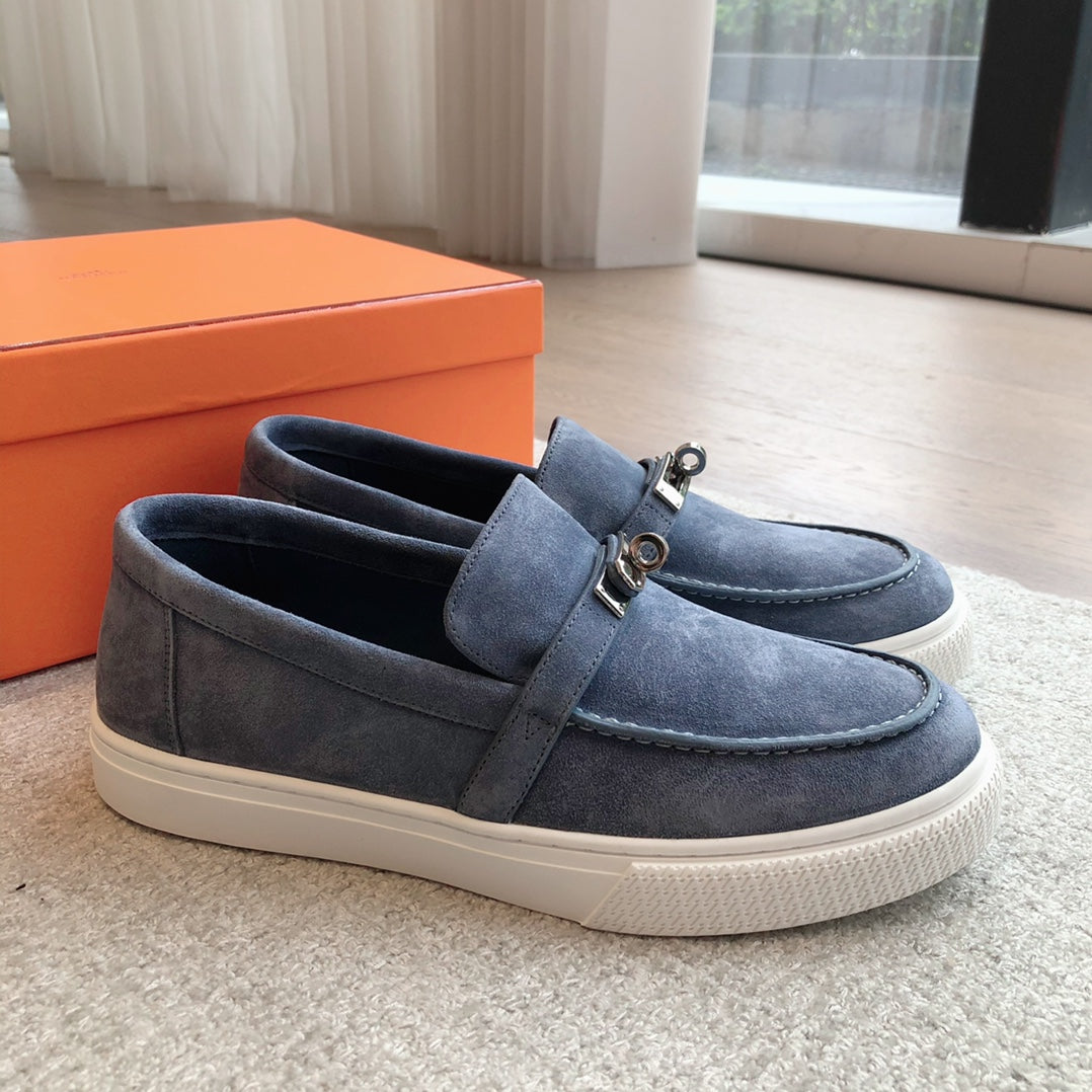 GAME SLIP-ON SNEAKER NAVY SUEDE - 35