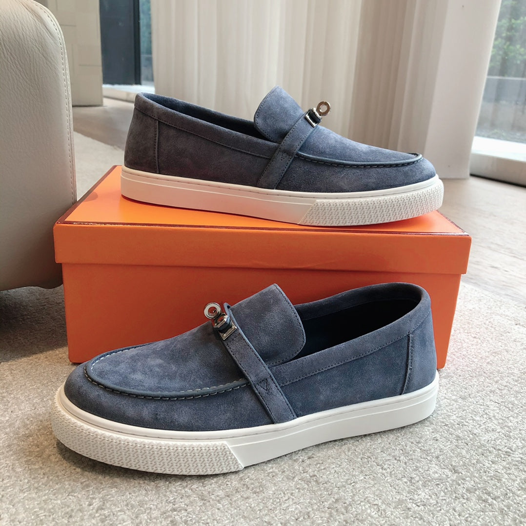 GAME SLIP-ON SNEAKER NAVY SUEDE - 35