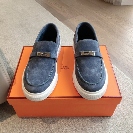GAME SLIP-ON SNEAKER NAVY SUEDE - 35