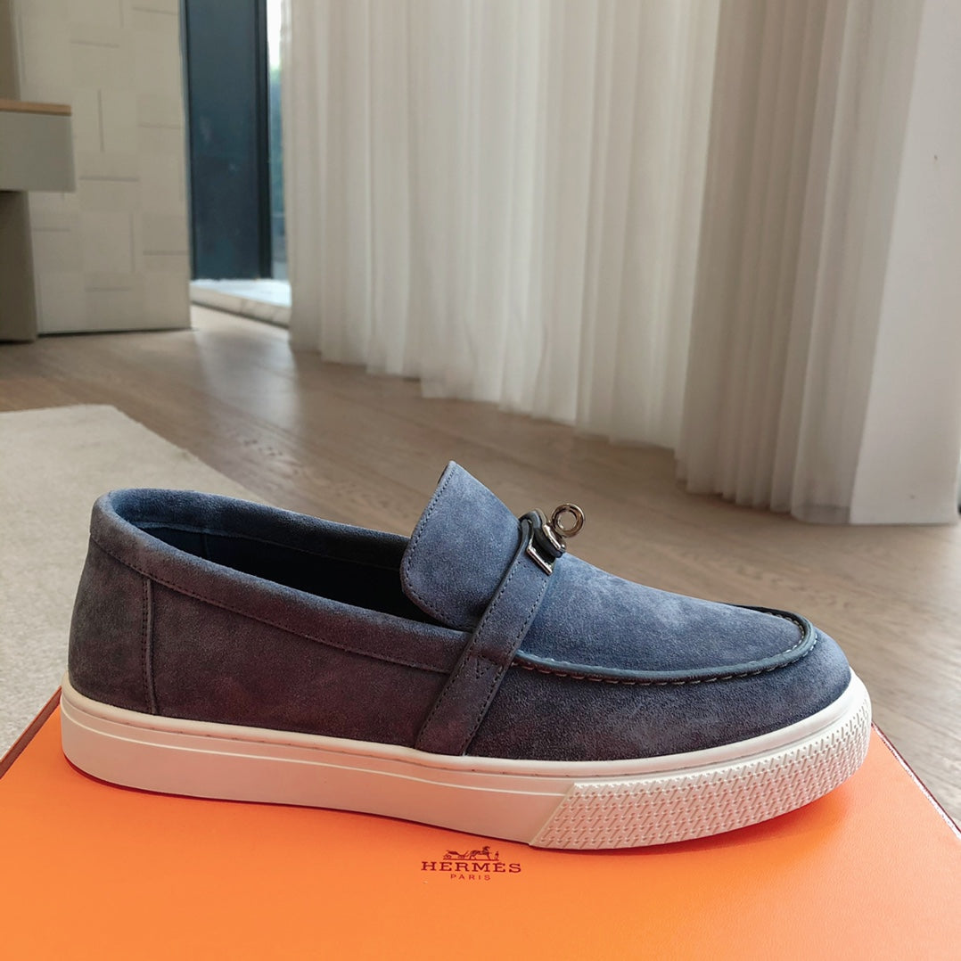 GAME SLIP-ON SNEAKER NAVY SUEDE - 35