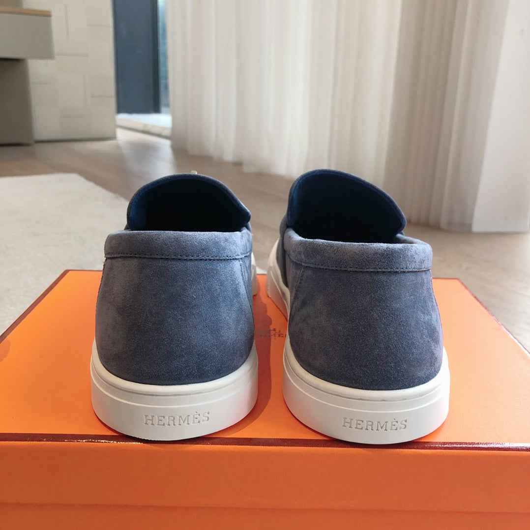 GAME SLIP-ON SNEAKER NAVY SUEDE - 35