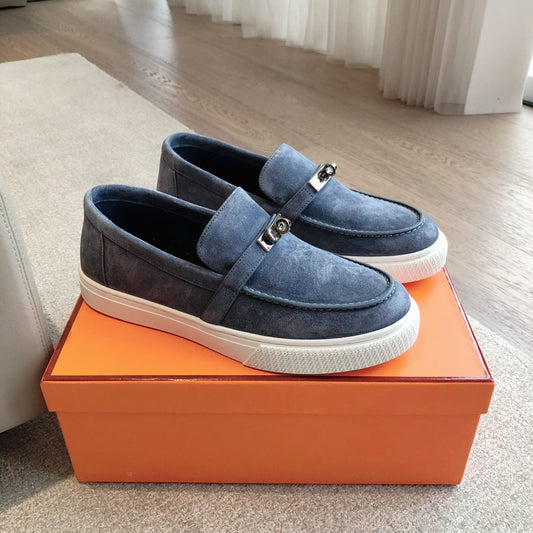 КРОСІВКИ БЕЗ ЗАСТІБОК GAME NAVY SUEDE - 35