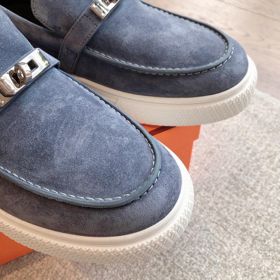 GAME SLIP-ON SNEAKER NAVY SUEDE - 35