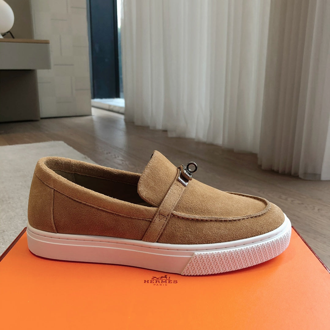 GAME SLIP-ON SNEAKER CARAMEL SUEDE - 35